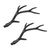 ABOOFAN 2PCS Reindeer Horns Halloween Christmas Hair Hoop DIY Supply Deer Antlers Party Cosplay Costume Props 5.5 x 7 Inch view 4