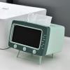 apott Retro TV Tissue Box Facial Dispenser Cover Holder with Phone Stand Innovative Table Centerpiece for Bedroom Home Office Green view 3