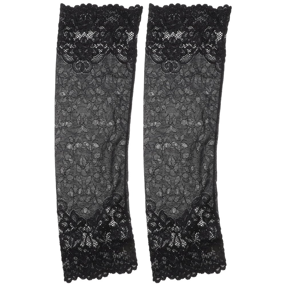 KALLORY Lace Arm Sleeve for Women Scar Cover Lightweight Breathable Tattoo Cover Forearm Sleeves with Elbow Protection Stylish Lace Design for Work Sports and Formal Occasions