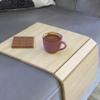 Wooden Sofa Tray, Sofa Arm Table, Couch Tray for Arm, Sofa Side Table, Couch Armrest Tray, Sofa Arm Tray, Sofa Arm Coffee Table Cup Holder | Best Home Gift (Oak, 17.6x10 in) view 3