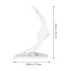 Cabilock 1pc Acrylic Rose Display Stand Transparent Flower Stem Holder Base for Home Office and Restaurant Decoration Unique Meniscus Design Artistic Floral Display view 2