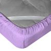 Silver Cotton 100% Egyptian Cotton 3-Piece Fitted Sheet Set 10 inch Deep Pocket 1000 Thread Count Soft & Silky Solid Pattern Size Twin XL, Lavender view 4