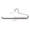 VASLIM 12 Pack Blanket Hangers Heavy Duty Black Vinyl Coated Nonslip - Great for Quilts, Comforters, Table Cloths, Towels, Sleeping Bags,Drapery and bedspreads view 2