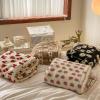 Bannr Blanket Queen Size Jacquard Cashmere Blanket Style Cherry Strawberry Super Soft Warm Blankets Travel Pillows (Color : B, Size : 150x200cm) view 2