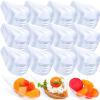 Gandeer 400 Pcs 4 Inch Plastic Appetizer Spoons Tasting Disposable Mini Appetizer Plates Tear Drop Serving Dessert Teardrop Asian Spoon for Party Dessert Dishes Catering(Clear) view 1