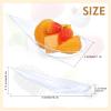 Gandeer 400 Pcs 4 Inch Plastic Appetizer Spoons Tasting Disposable Mini Appetizer Plates Tear Drop Serving Dessert Teardrop Asian Spoon for Party Dessert Dishes Catering(Clear) view 3