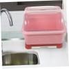 Luxshiny Tableware Drainer Box Lid Kitchen Dish Drying Rack Cutlery Organizer Chopsticks Holder Multifunctional Dish Drainer Style view 3