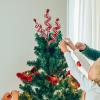 Algado 3Pcs Christmas Candy Picks,13.8 Inch Candy Cane Christmas Decorations,Red Christmas Candy Bell Tree Ornaments for Xmas Tree Decorations Home Office Party view 2