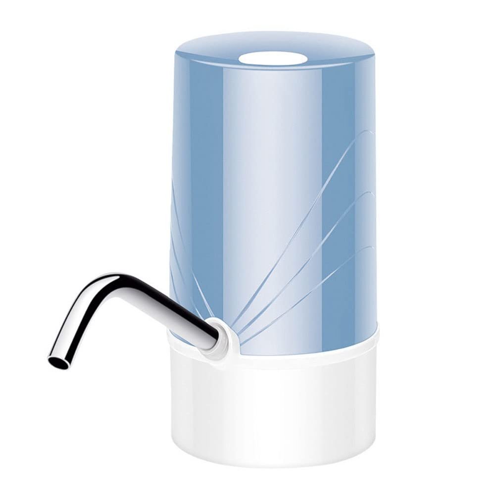 Feiyx Portable Water Bottle Pump,Automatic Drinking Fountain for Home Kitchen,Office,Camping,Universal USB Charging Water Bottle Pump (Color : Blue)