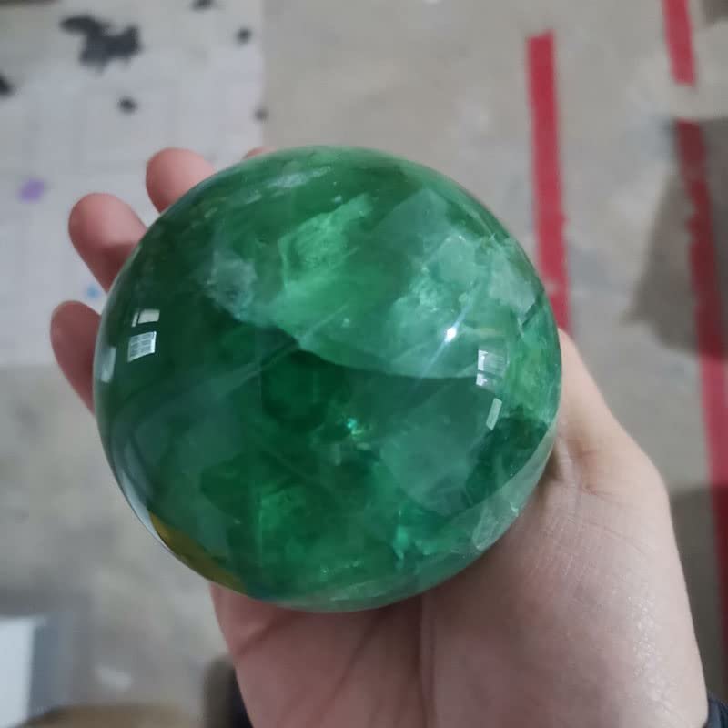 40-80mm Natural Quartz Green Fluorite Crystal Ball Home Decor Ornament 1pcs,Green Fluorite,70-80mm