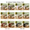 HORV Folding Dining Table Laundry Table Wall Mounted Fold Up Convertible Desk MDF Floating Desk Computer Table Drop-Leaf Desk Workbench Space Saving for Office, Bedroom, Kitchen, Living Room view 2