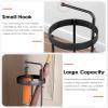SENNIAN Black Metal Umbrella Stand Rack, Modern Entry Hallway Umbrellas Holder Organizer for Storage Walking Sticks Canes, Japanese Style, Stable view 4