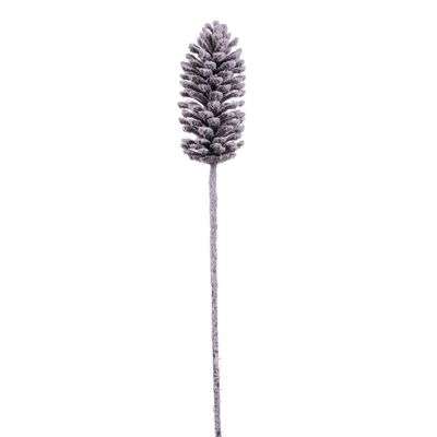 Vickerman 718094-30" Artificial Glitter Snow Pinecone (2 pack) (FNT220530)
