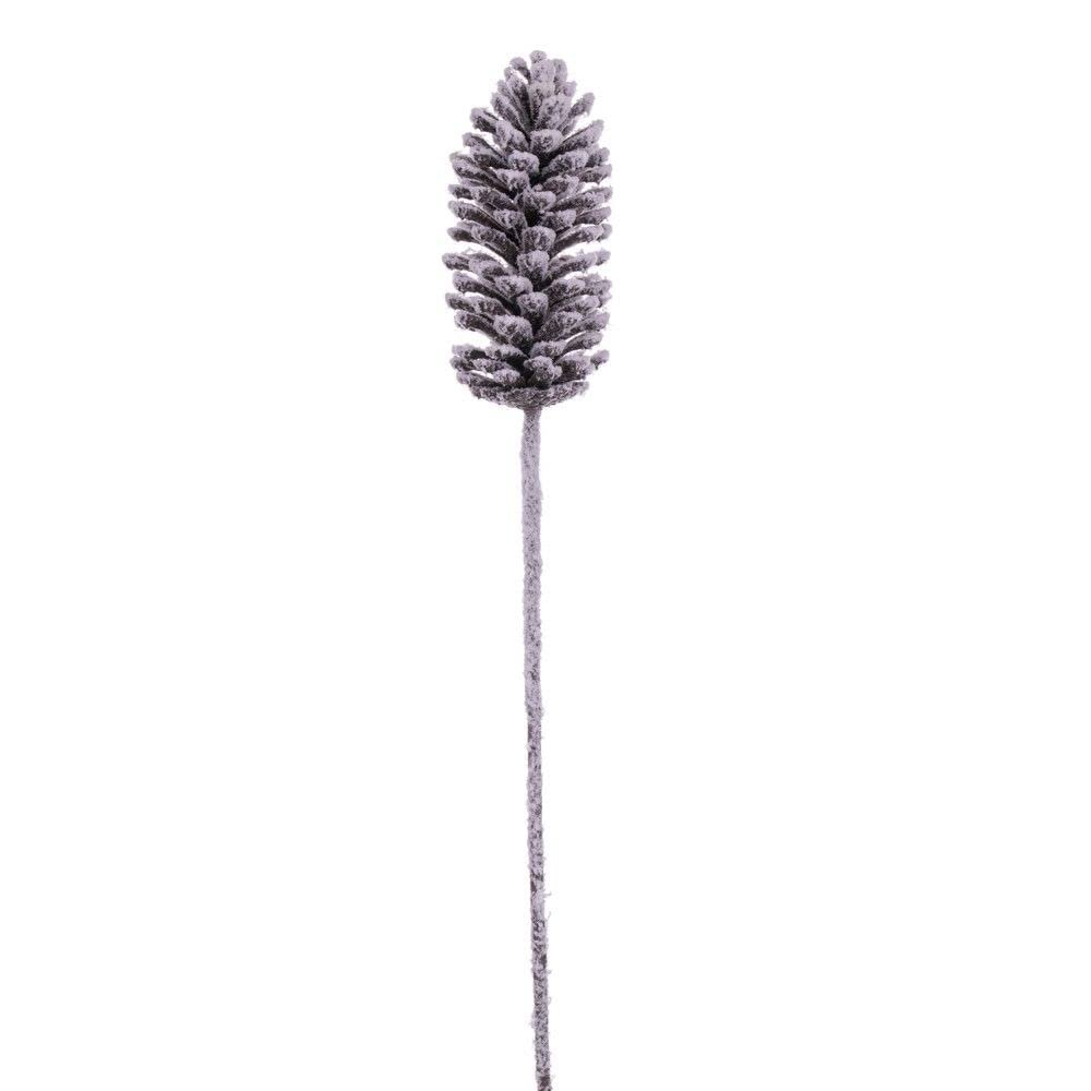 Vickerman 718094-30" Artificial Glitter Snow Pinecone (2 pack) (FNT220530)