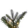Vickerman 48" Frosted Douglas Fir Artificial Teardrop with Warm White LED Lights. view 2