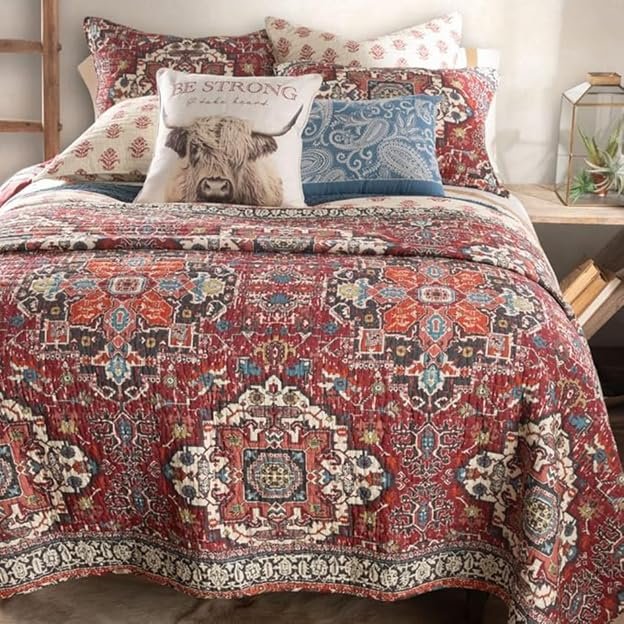 Rod's True Western Highland Ranch Quilt Full/Queen