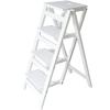 Wooden Folding Step Ladder Folding Step Stool for Adults & Kids Kitchen Ladders Small Foot Stools Portable Shoe Bench/Flower Rack Durable view 1