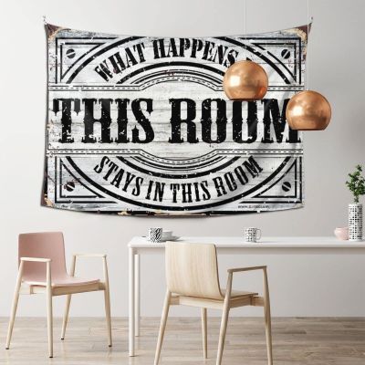 Sports Bar Decor What Happens in This Room Stays in This Room Tapestry Large Tapestry Man Cave Decor and Accessories ( Size : 100X150CM )