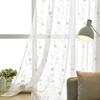 2 Panels Beige Voile Sheer Curtains for Brdroom,Solid Elegant Embroidery Pattern Sunlight-filtering Sheer Curtain for Living Room Dining Room,Rod Pocket Top Sheer Panels,Each Panel W60''x L72'' view 1