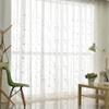 2 Panels Beige Voile Sheer Curtains for Brdroom,Solid Elegant Embroidery Pattern Sunlight-filtering Sheer Curtain for Living Room Dining Room,Rod Pocket Top Sheer Panels,Each Panel W60''x L72'' view 4