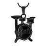 SHEIL Drum Set Memorial Jewelry for Ashes Stainless Steel Musical Instruments Cremation Necklace Urn Pendant Women Men Keepsake view 1