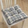 16x16 Square Dining Chair Cushions Set Of 6, Kitchen Seat Cushions Square, 3.2in Extra Thick Chair Pads Anti-Deformation, Durable Seat Pads with Linen Fabric, Wearable and Dirty-Resistant Light Grey view 1