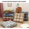 16x16 Square Dining Chair Cushions Set Of 6, Kitchen Seat Cushions Square, 3.2in Extra Thick Chair Pads Anti-Deformation, Durable Seat Pads with Linen Fabric, Wearable and Dirty-Resistant Light Grey view 2