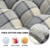 16x16 Square Dining Chair Cushions Set Of 6, Kitchen Seat Cushions Square, 3.2in Extra Thick Chair Pads Anti-Deformation, Durable Seat Pads with Linen Fabric, Wearable and Dirty-Resistant Light Grey view 3