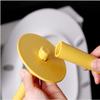 NIUBB Toilet Brush and Holder Exquisite Plastic Toilet Brush Thick Brush Head Household Cleaning Toilet Brush Simple and Practical Deep Cleaning Every Corner (Color : B) view 3