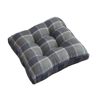 ZIBENE Seat Cushions for Office Chairs Extra Thick, Chair Pillows Seat Cushions for Dining Room, Durable Thick Linen Seat Pads 8cm/3.2in Thick Filling, Anti-Deformation for Desk Chair, Dorm Dark Grey