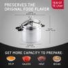 Universal (Large) 15.8-Quart Aluminum Pressure Cooker for Professional Use  Commercial-Grade, 1 Safety Valve, Reinforced Handles, Easy-Open Lid,  Ideal for Large Kitchens, and Restaurants view 3