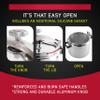 Universal (Large) 15.8-Quart Aluminum Pressure Cooker for Professional Use  Commercial-Grade, 1 Safety Valve, Reinforced Handles, Easy-Open Lid,  Ideal for Large Kitchens, and Restaurants view 4