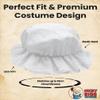 Nicky Bigs Novelties Adult White Mob Hat - Granny Bonnet Mop Hats - Colonial Pilgrim Pioneer Cap - Halloween Christmas Costume Accessory, One Size view 3