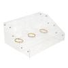 Acrylic Tray System for Displaying Products at Home, in Stores, or at Tradeshows, Three Tiers of Trays with Either One Compartment or Six Compartments (Quantity 1) (1) view 2