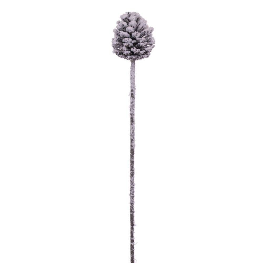 Vickerman 718070-27" Artificial Glitter Snow Pinecone (4 pack) (FNT220527)