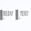 White Farmhouse Style Christmas Holiday Gift Tag Stickers 2 x 3 Inch 25 Total Labels view 2