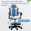 GIZNXBA Kids Task Chair with Arms, Children Study Chair Home Kids Desk Chair, Height Adjustment Child Computer Desk Chair, Ergonomic Backrest Chair for Bedroom School (Color : /Blue White B) view 4