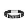 BIAIHQIE Cremation Jewelry Urn Bracelet for Ashes for Men Memorial Braided Urn Bangle Keepsake Jewelry,18cm view 1