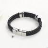 BIAIHQIE Cremation Jewelry Urn Bracelet for Ashes for Men Memorial Braided Urn Bangle Keepsake Jewelry,18cm view 2