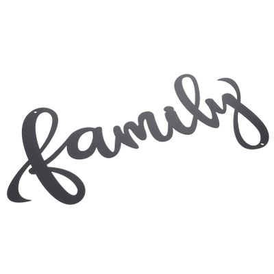 Beavorty Iron Wall Art Letters Family Decor for Home Stylish Indoor Wall Hanging Pendant for Living Room Entryway and Kitchen Decoration Unique for Friends and Loved
