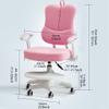 GIZNXBA Kids' Desk Chair Child Computer Desk Chair, Ergonomic Growing Study Chair, Kids Task Chair with Arms, Height and Depth Adjustment, for Children Aged 3-18 (Color : /Light Blue) view 2