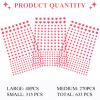 Glow in The Dark Stars Decals Decor 633 Pcs Luminous Dot Stars, 3D Starry Stars Glow in The Dark Stickers for Ceiling or Wall and Bedroom Dcor view 2