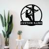Custom Metal Wall Art - Personalized Lineman Name Sign - Lineman Gift - Home Decor view 3