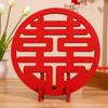 DECHOUS Unique Chinese Wedding Decoration Felt Xi Ornaments for Ceremony Decor Home Decor view 2