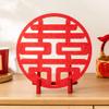 DECHOUS Unique Chinese Wedding Decoration Felt Xi Ornaments for Ceremony Decor Home Decor view 4