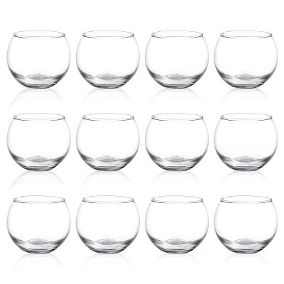 PINIWON 12pcs Clear Glass Tealight Candle Holder, Round Votive Candle Holders, Small Bowl Candle Holder Bulk for Wedding Table Centerpieces Home Decor