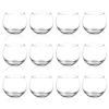 PINIWON 12pcs Clear Glass Tealight Candle Holder, Round Votive Candle Holders, Small Bowl Candle Holder Bulk for Wedding Table Centerpieces Home Decor view 1