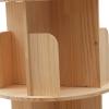 5-Tier Rotating Solid Wood Bookshelf - 360 Spinning Tower for Home, Office, Study & Living Room view 4