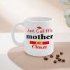 Alioyoit Funny White Coffee Mug Just Call Me Mother Claus Cute Coffee Cup Easy to Clean with Large Handle for Coffee Latte Sarcastic Funny Mug for Best Friend Employee Novelty Gag Christmas Gift 11oz view 3