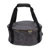 Storage Bag Canvas Zipper Cooker Frying Pan Tableware Storage Bag Camping Tableware Organizers Outdoor Hiking Plate Dishe Bowl Pot Storage Bag Multi-Cooking Utensils Container(Dark Grey) view 1